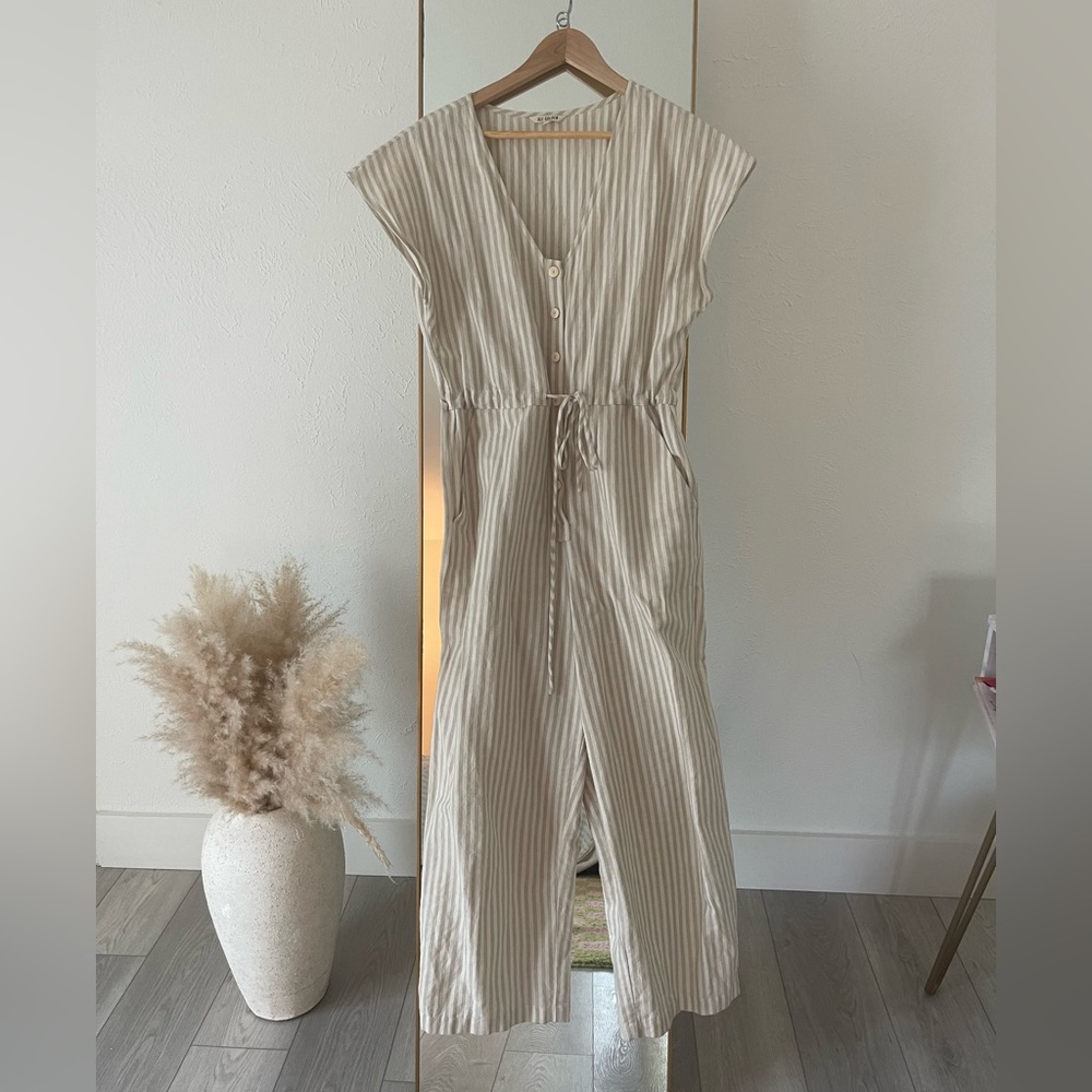 Ali Golden Jumpsuit in Natural